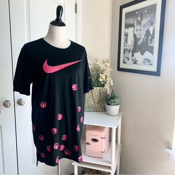 Nike Tops - Nike Pink Basketball and Swoosh Tee